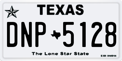 TX license plate DNP5128