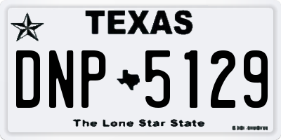 TX license plate DNP5129