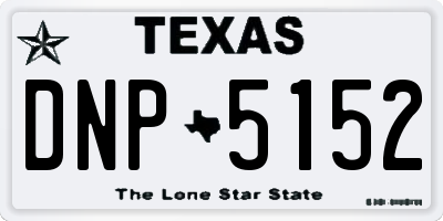 TX license plate DNP5152