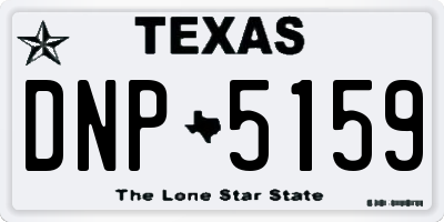 TX license plate DNP5159