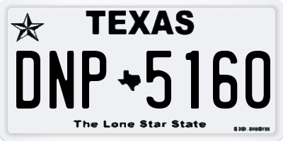 TX license plate DNP5160