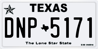 TX license plate DNP5171