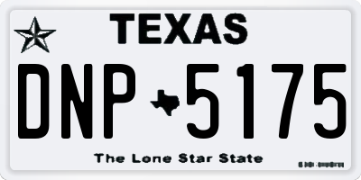TX license plate DNP5175