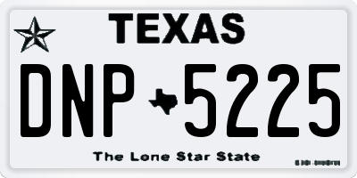 TX license plate DNP5225