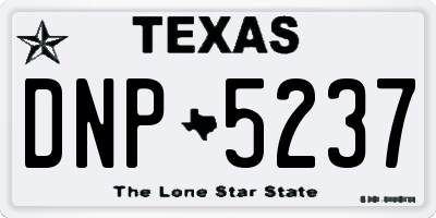 TX license plate DNP5237