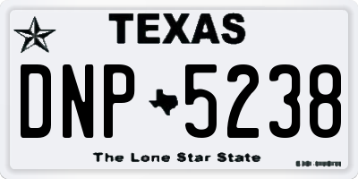 TX license plate DNP5238