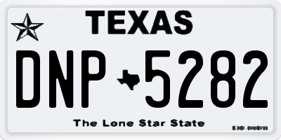 TX license plate DNP5282