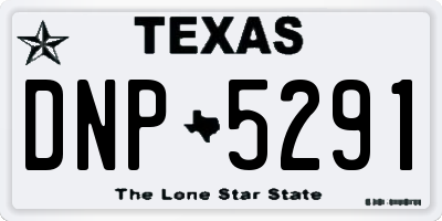 TX license plate DNP5291