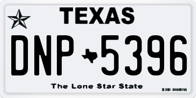 TX license plate DNP5396