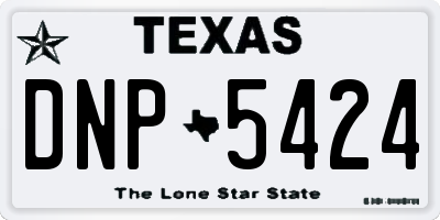 TX license plate DNP5424