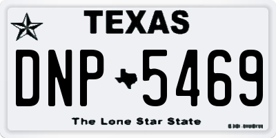 TX license plate DNP5469