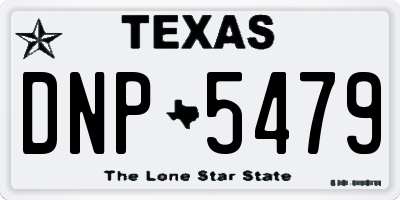 TX license plate DNP5479