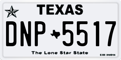TX license plate DNP5517