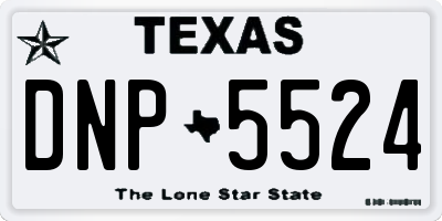 TX license plate DNP5524