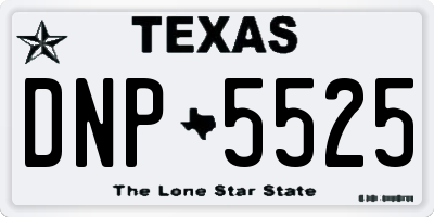 TX license plate DNP5525