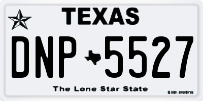 TX license plate DNP5527
