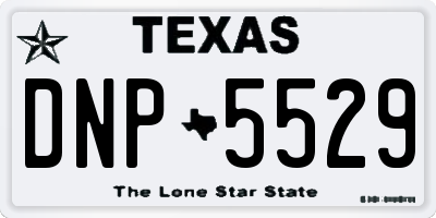 TX license plate DNP5529