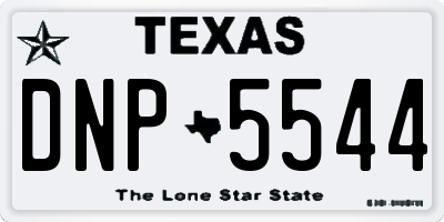 TX license plate DNP5544