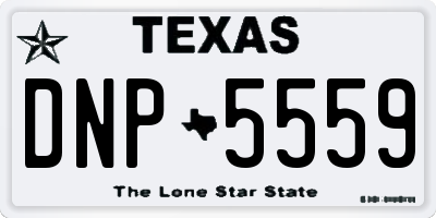 TX license plate DNP5559