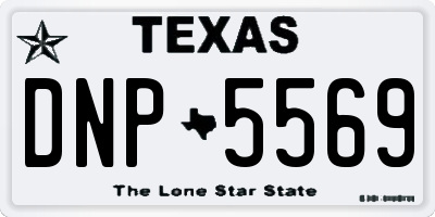 TX license plate DNP5569