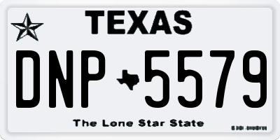 TX license plate DNP5579