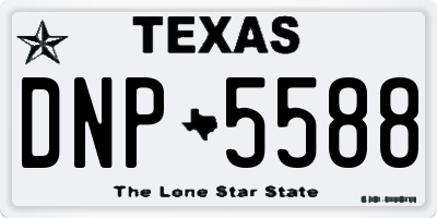 TX license plate DNP5588
