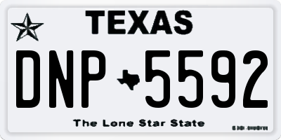 TX license plate DNP5592