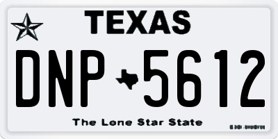TX license plate DNP5612