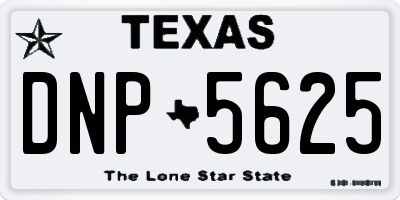 TX license plate DNP5625