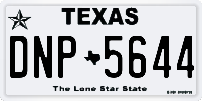 TX license plate DNP5644