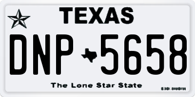 TX license plate DNP5658