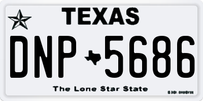 TX license plate DNP5686