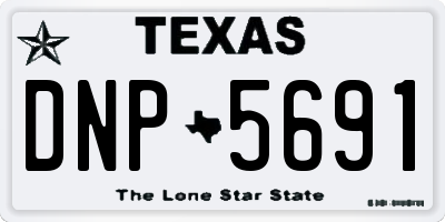 TX license plate DNP5691
