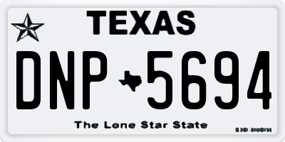 TX license plate DNP5694