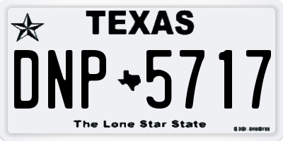 TX license plate DNP5717