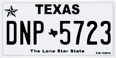 TX license plate DNP5723