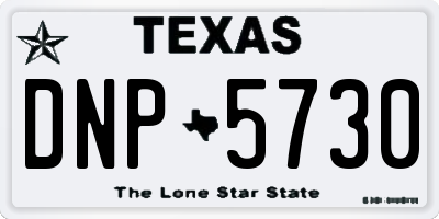 TX license plate DNP5730