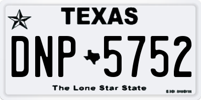 TX license plate DNP5752