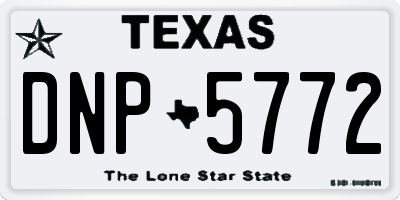 TX license plate DNP5772