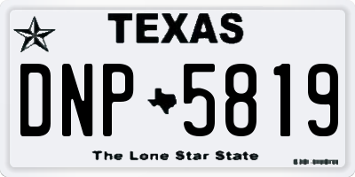 TX license plate DNP5819