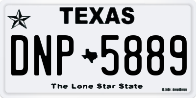 TX license plate DNP5889