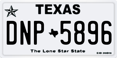 TX license plate DNP5896