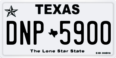 TX license plate DNP5900