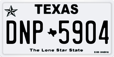 TX license plate DNP5904