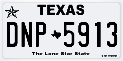 TX license plate DNP5913