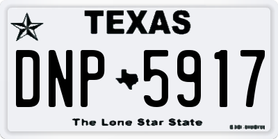 TX license plate DNP5917