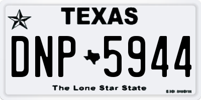 TX license plate DNP5944