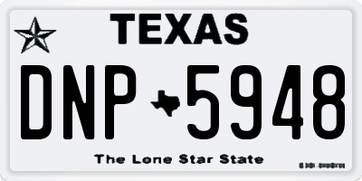 TX license plate DNP5948