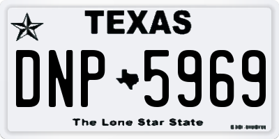 TX license plate DNP5969