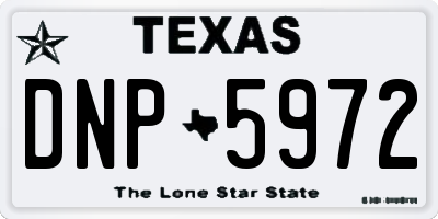 TX license plate DNP5972